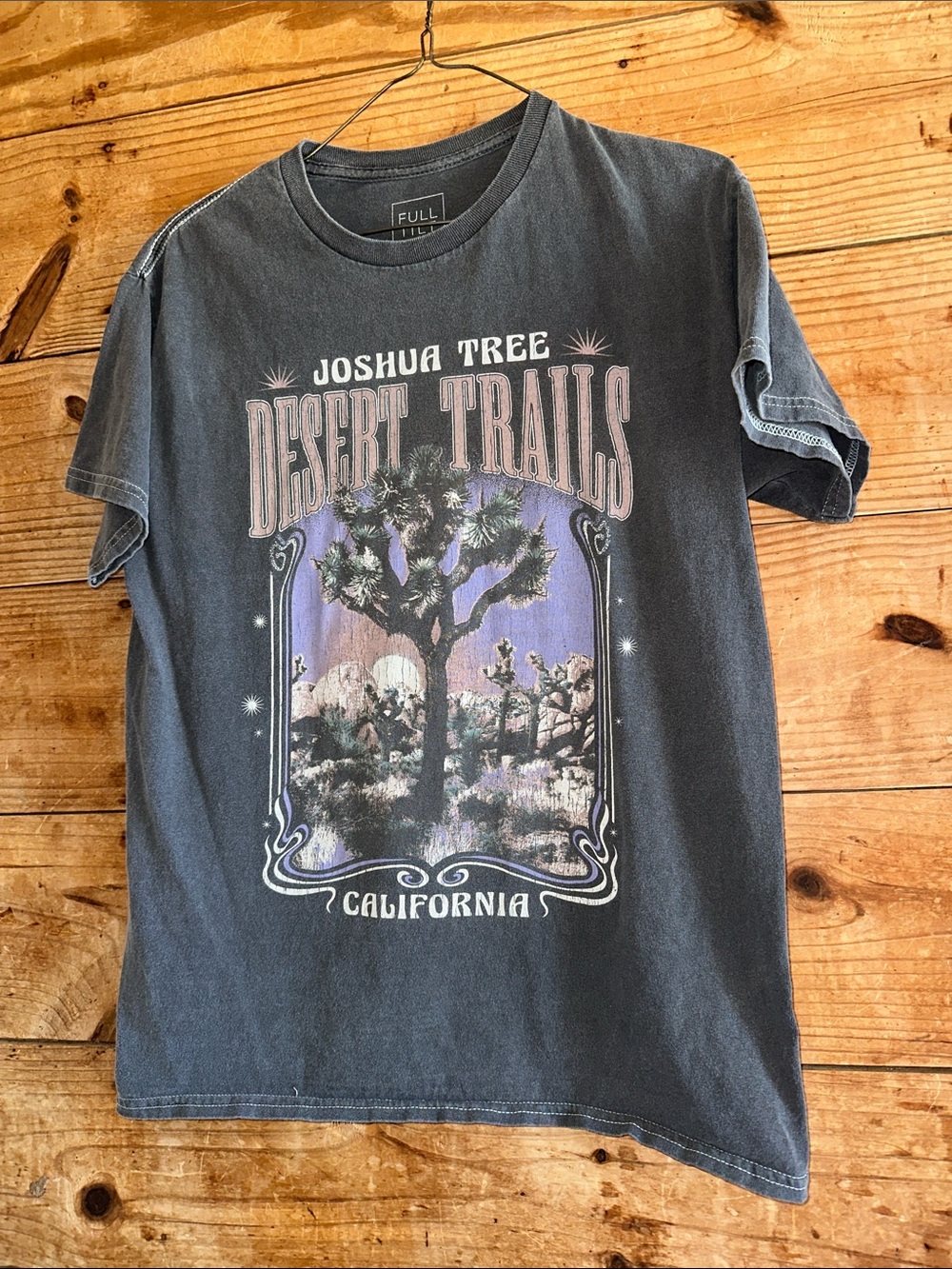 Joshua Tree Desert Trails' Graphic Tee - Charcoal